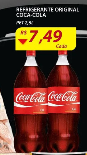 Assaí Atacadista Refrigerante Original Coca Cola 2.5L oferta