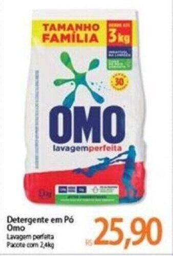 Atacadão Detergente em po Omo 2.4kg oferta