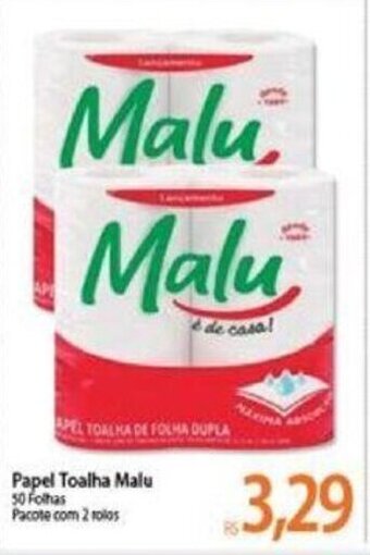 Atacadão Papel Toalha Malu 50 Folhas oferta