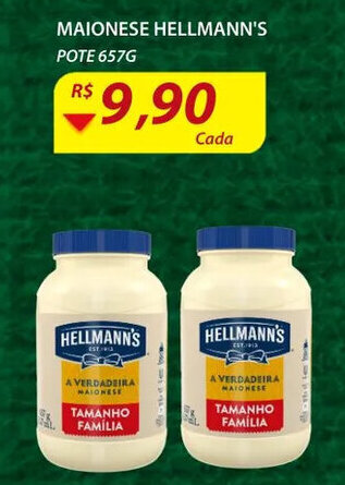 Assaí Atacadista Maionese Hellmann's 657g oferta