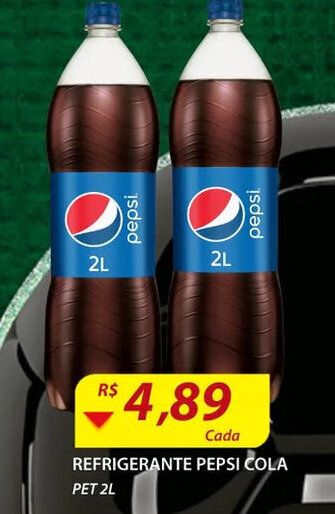 Assaí Atacadista Refrigerante Pepsi Cola pet 2L oferta