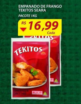 Assaí Atacadista Empanado de Frango Tekitos Seara 1kg oferta