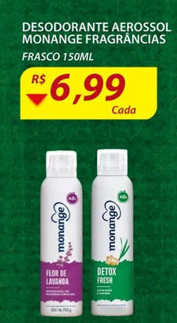 Assaí Atacadista Desodorante Aerossol Monange fragrancias 150ml oferta