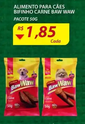 Alimento para caes bifinho Baw Waw 50g