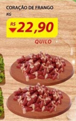 Assaí Atacadista Coracao de Frango 1kg oferta