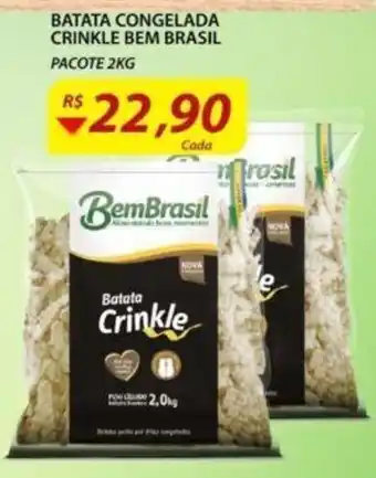 Assaí Atacadista Batata Congelada Crinkle Bem Brasil 2kg oferta