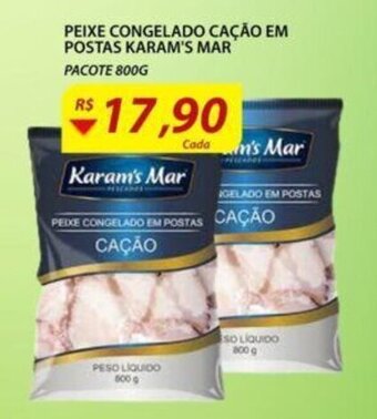 Assaí Atacadista Peixe Congelado Cacao em Postas Karam's Mar 800g oferta