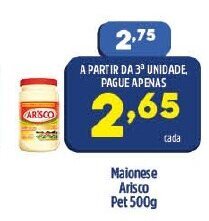 Arena Atacado Maionese Arisco pet 500g oferta