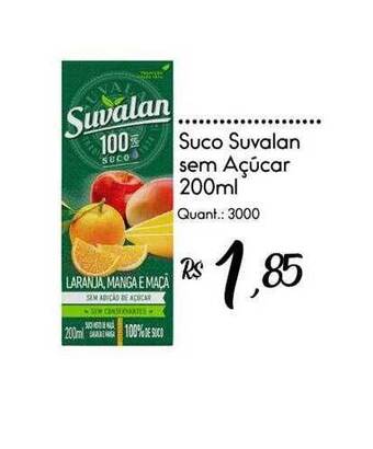 Giassi Supermercados Suco suvalan sem açúcar oferta