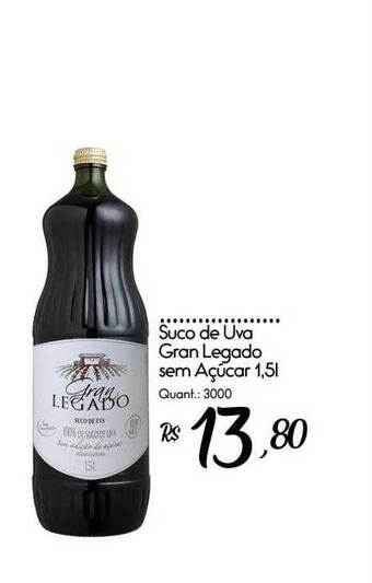 Giassi Supermercados Suco de uva gran legado sem açucar oferta