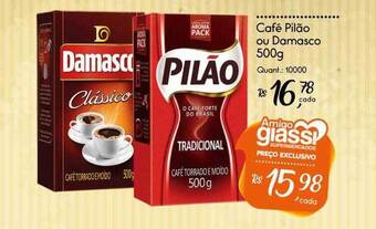 Giassi Supermercados Café pilão ou damasco oferta