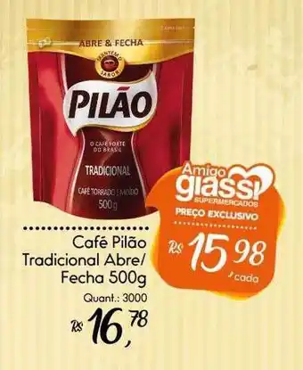 Giassi Supermercados Café pilão tradicional abre ou fecha oferta