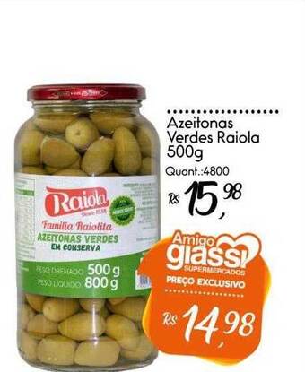 Azeitonas verdes raiola