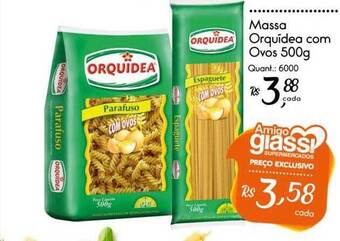 Giassi Supermercados Massa orquídea com ovos oferta