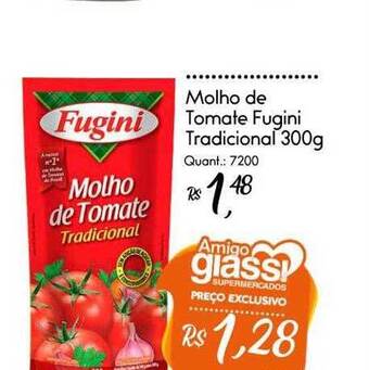 Giassi Supermercados Molho de tomate fugini tradicional oferta