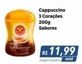 Hiper Moreira Cappuccino 3 corações sabores oferta