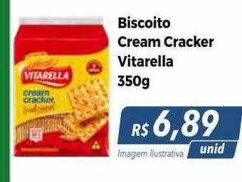 Biscoito cream cracker vitarella
