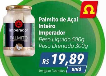 Hiper Moreira Palmito de açaí inteiro imperador oferta