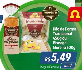 Hiper Moreira Pão de forma tradicional ou bisnaga moreira oferta