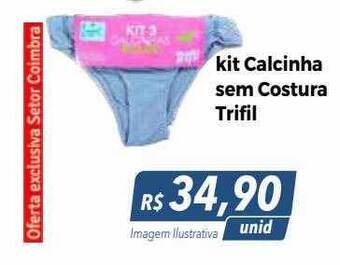 Hiper Moreira Kit calcinha sem costura trifil oferta