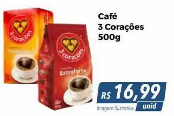 Hiper Moreira Café 3 corações oferta
