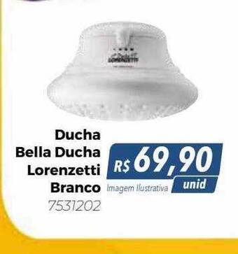 Hiper Moreira Ducha bella ducha lorenzetti branco oferta