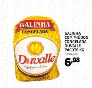 Galinha com miúdos congelada duvalle