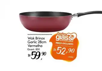 Wok Brinox Garlic Vermelha