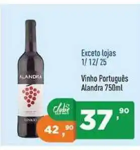 Supermercados Pague Menos Vinho Português Alandra 750ml oferta