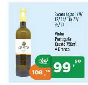 Supermercados Pague Menos Vinho Português Crasto 750ml oferta