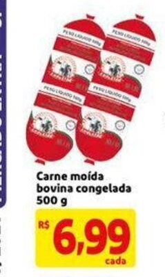 Mercado Extra Carne moida bovina congelada 500g oferta