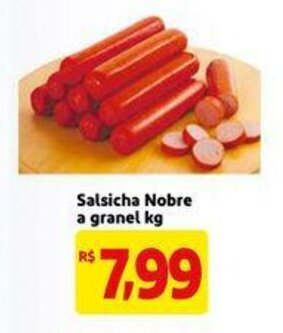 Mercado Extra Salsicha Nobre a granel 1kg oferta
