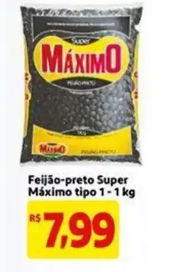 Mercado Extra Feijao preto Super Maximo tipo 1 1kg oferta