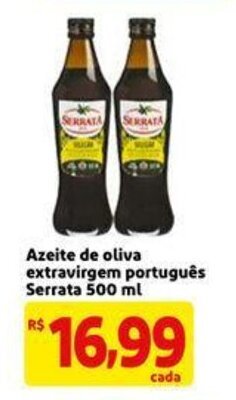 Mercado Extra Azeite de Oliva Extravirgem portugues Serrata 500ml oferta