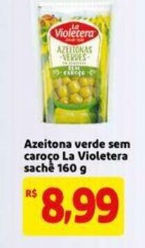 Mercado Extra Azeitona verde sem Caroco La Violetera sache 160g oferta