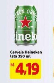 Mercado Extra Cerveja Heineken lata 350ml oferta