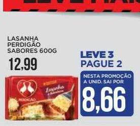 Apoio Mineiro Lasanha perdigão sabores oferta
