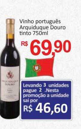 Supermercados Savegnago Vinho português arquiduque douro tinto oferta