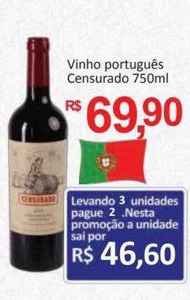 Supermercados Savegnago Vinho português censurado oferta