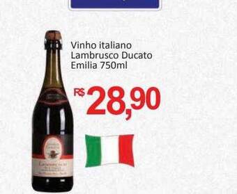 Supermercados Savegnago Vinho italiano lambrusco ducato emilia oferta