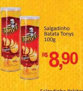 Supermercados Savegnago Salgadinho batata tonys oferta