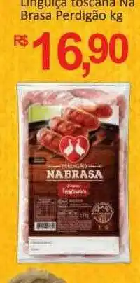 Supermercados Savegnago Linguiça toscana na brasa perdigão oferta