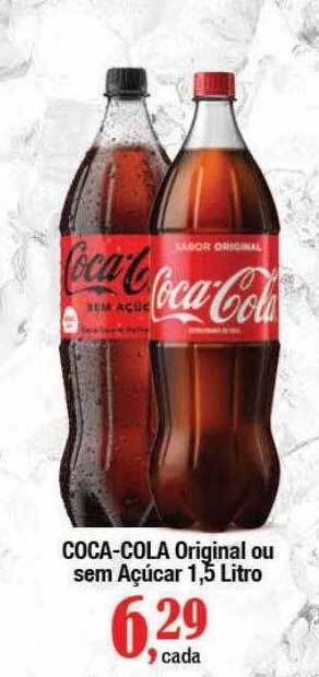 Supermercados Unidos Coca-cola original ou sem açúcar oferta