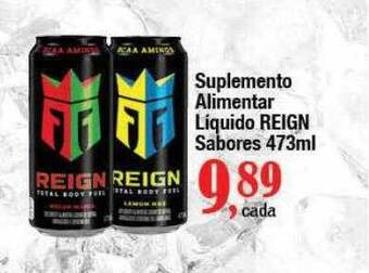 Supermercados Unidos Suplemento alimentar líquido reign sabores oferta