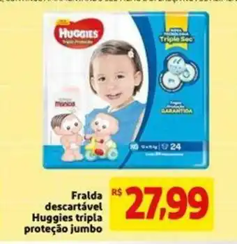 Mercado Extra Fralda Descartavel Huggies tripla Protecao Jumbo oferta