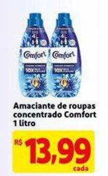 Mercado Extra Amaciante de roupas concentrado Comfort 1L oferta