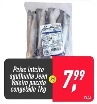 Frangolândia Peixe Inteiro Agulhinha Jean Veleiro pacote congelado 1kg oferta