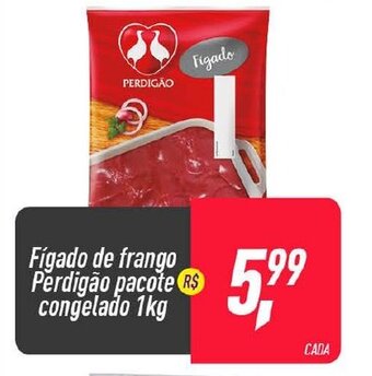 Frangolândia Figado de Frango perdigao pacote congelado 1kg oferta