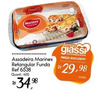 Assadeira Marinex Retangular Funda