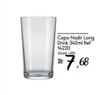 Giassi Supermercados Copo Nadir Long Drink oferta